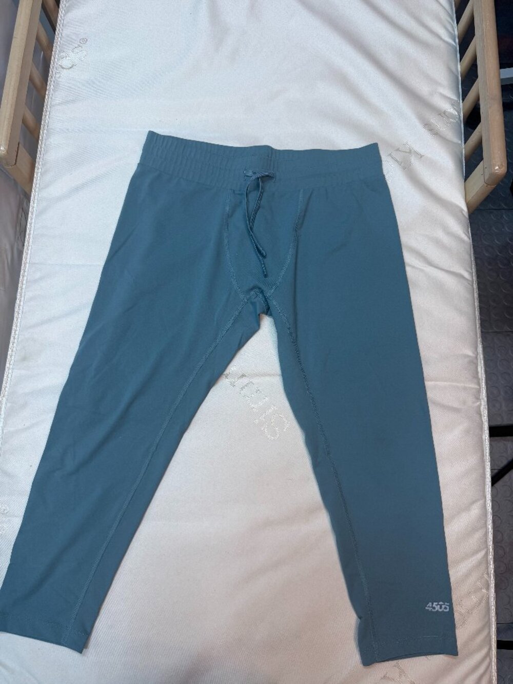 ASOS 4505 Teal Cropped Yoga Leggings Drawstring Size M